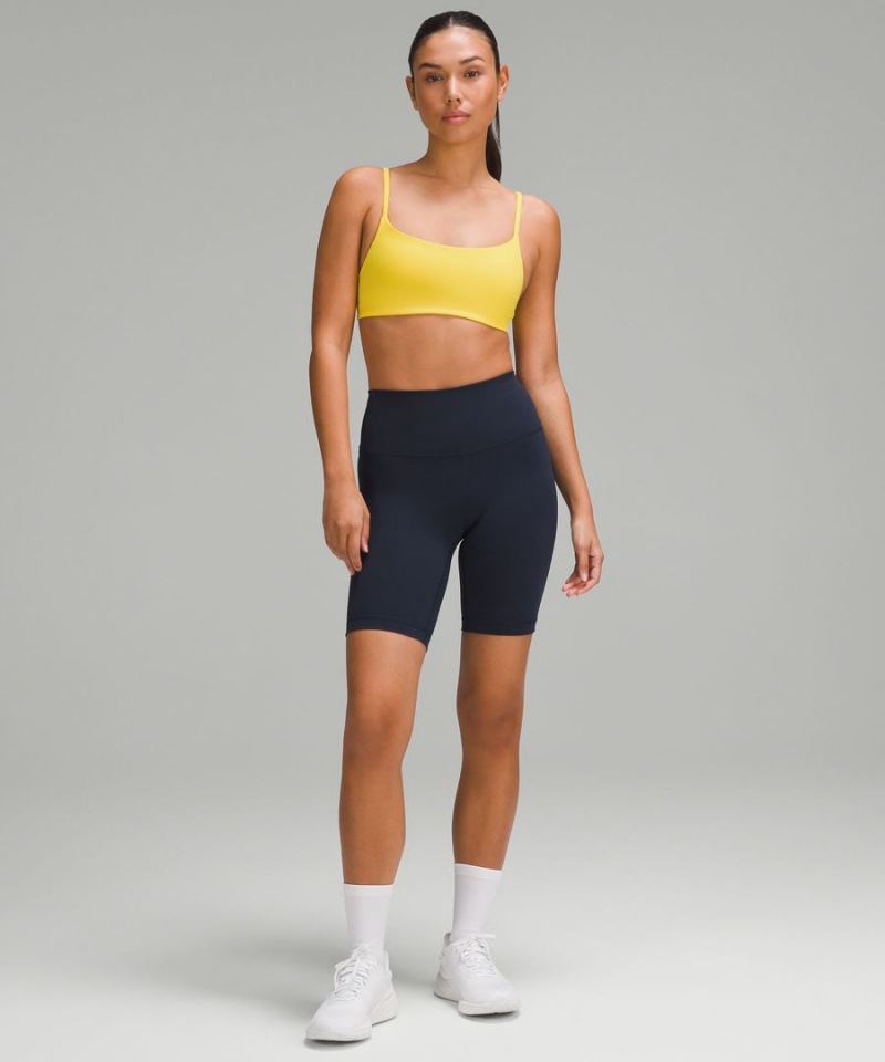 Lululemon Wunder Train Riemchen Racer Bra Light Support, A/B Cup Sport BH Damen Gelb | 4327CEFWO