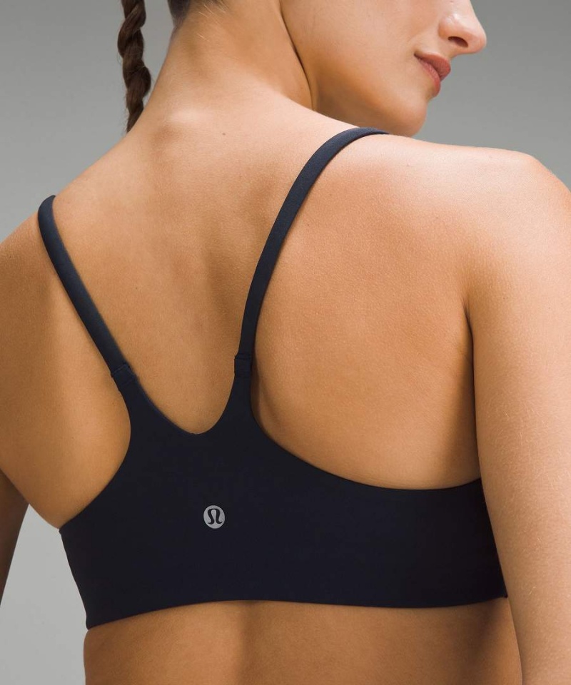 Lululemon Wunder Train Riemchen Racer Bra Light Support, A/B Cup Sport BH Damen Navy | 2916JWFNH