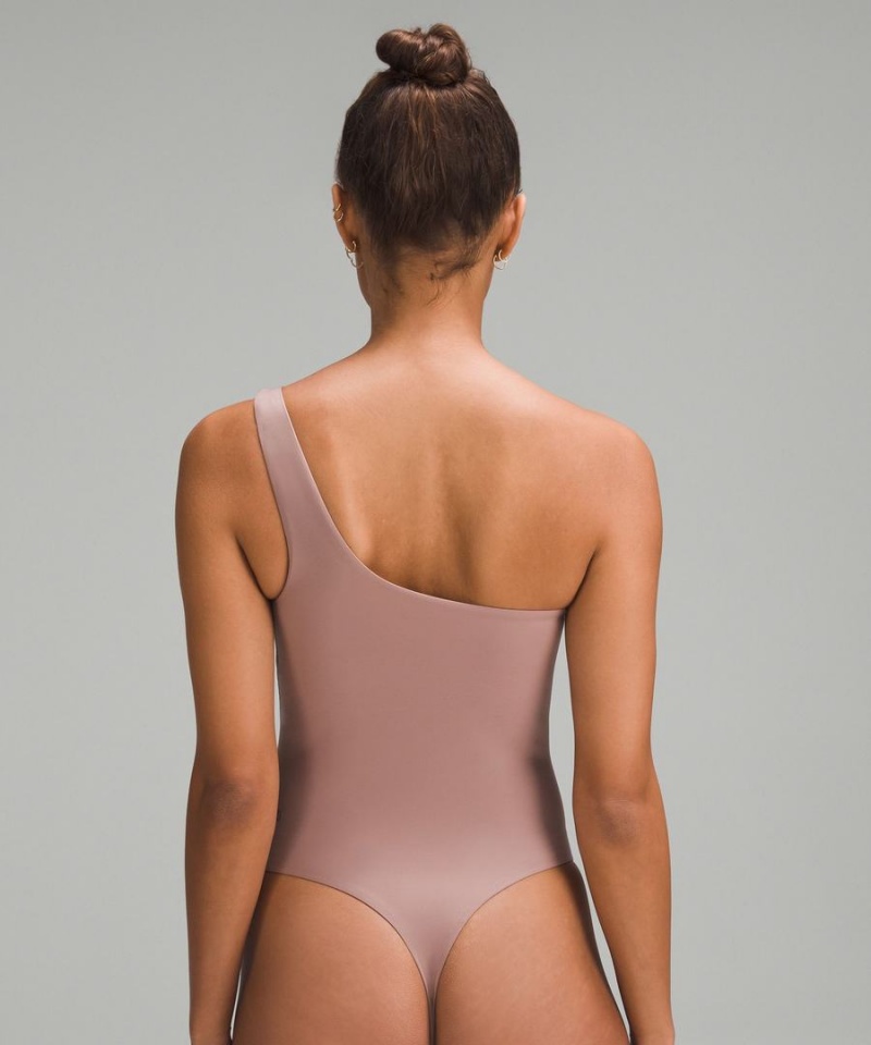 Lululemon Wundermost Ultra-Soft Nulu Asymmetrical Body Damen Rosa | 3097UGSRN