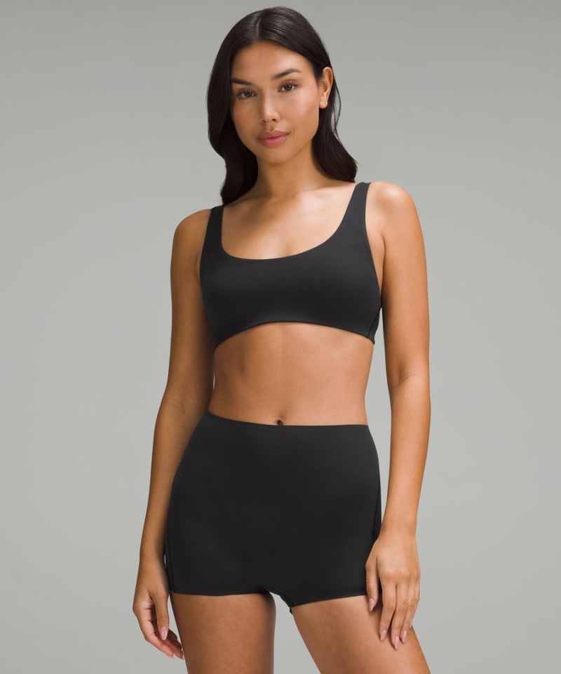 Lululemon Wundermost Ultra-Soft Nulu Racerback Bralette< Sport BH Damen Schwarz | 2370EGHCR