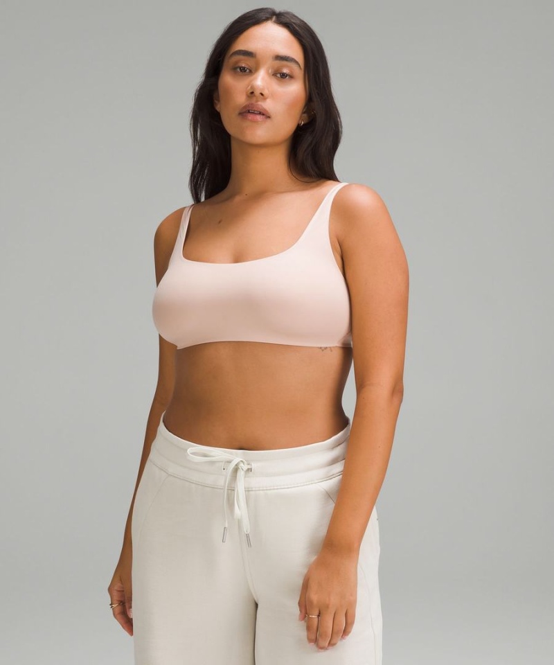 Lululemon Wundermost Ultra-Soft Nulu Scoop-Neck Bralette A–D Cups Sport BH Damen Braun | 7691VFCYT