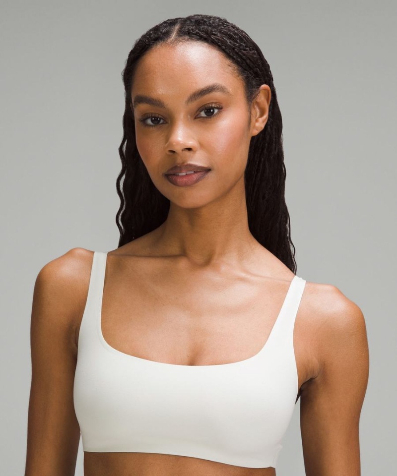 Lululemon Wundermost Ultra-Soft Nulu Scoop-Neck Bralette A–D Cups Sport BH Damen Beige | 9832YEKSN