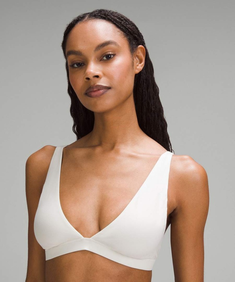 Lululemon Wundermost Ultra-Soft Nulu Triangle Bralette A–D Cups Sport BH Damen Beige | 9183VYRPF