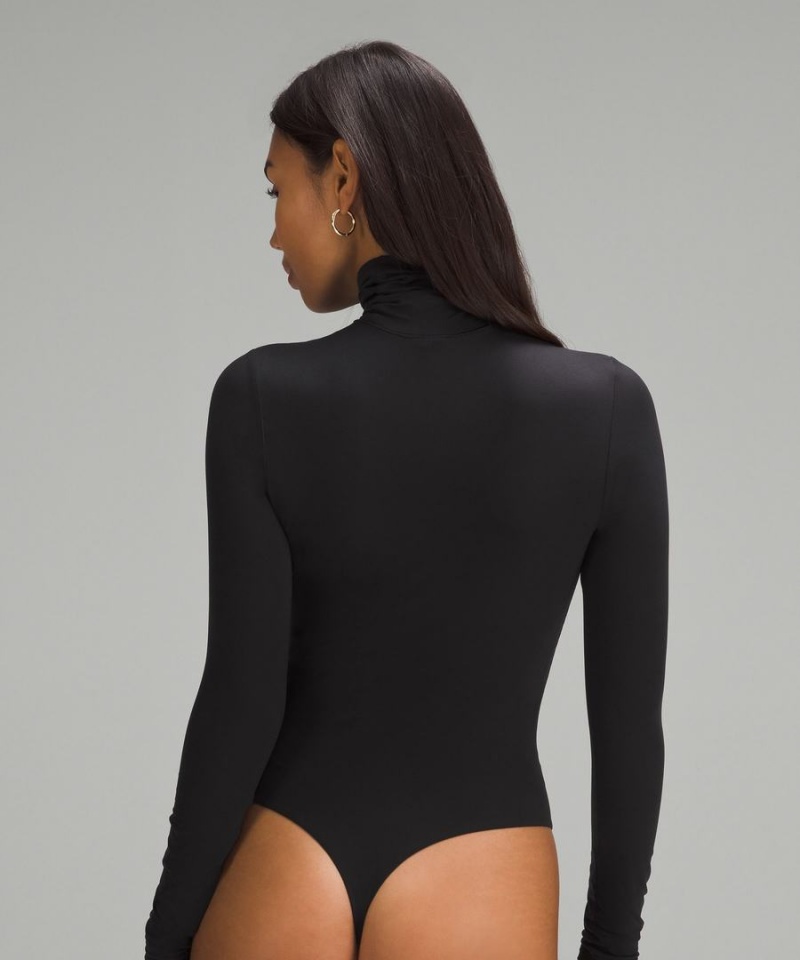 Lululemon Wundermost Ultra-Soft Nulu Turtleneck Body Damen Schwarz | 8610ODHUZ